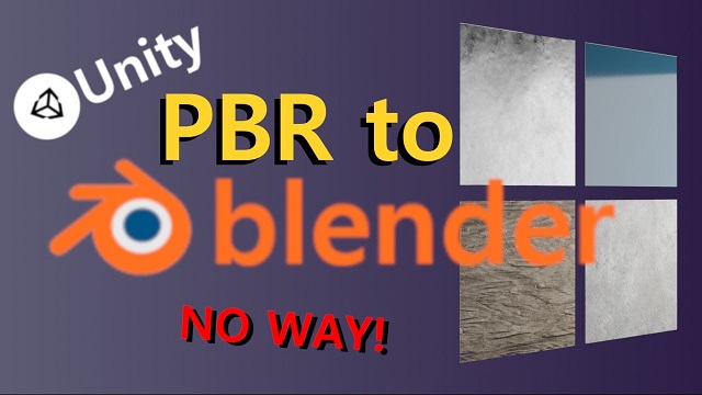 New Video Uploaded – How to use Unity PBR in Blender | Blender & Unity Tutorial
