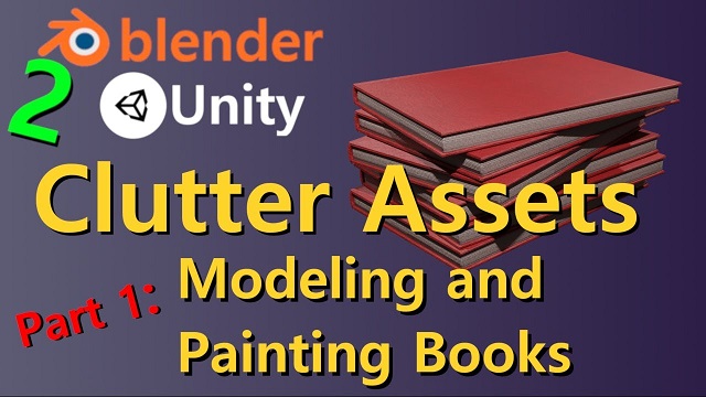 New Video Uploaded – Modelling Clutter Assets – p1: Books | Blender & Substance